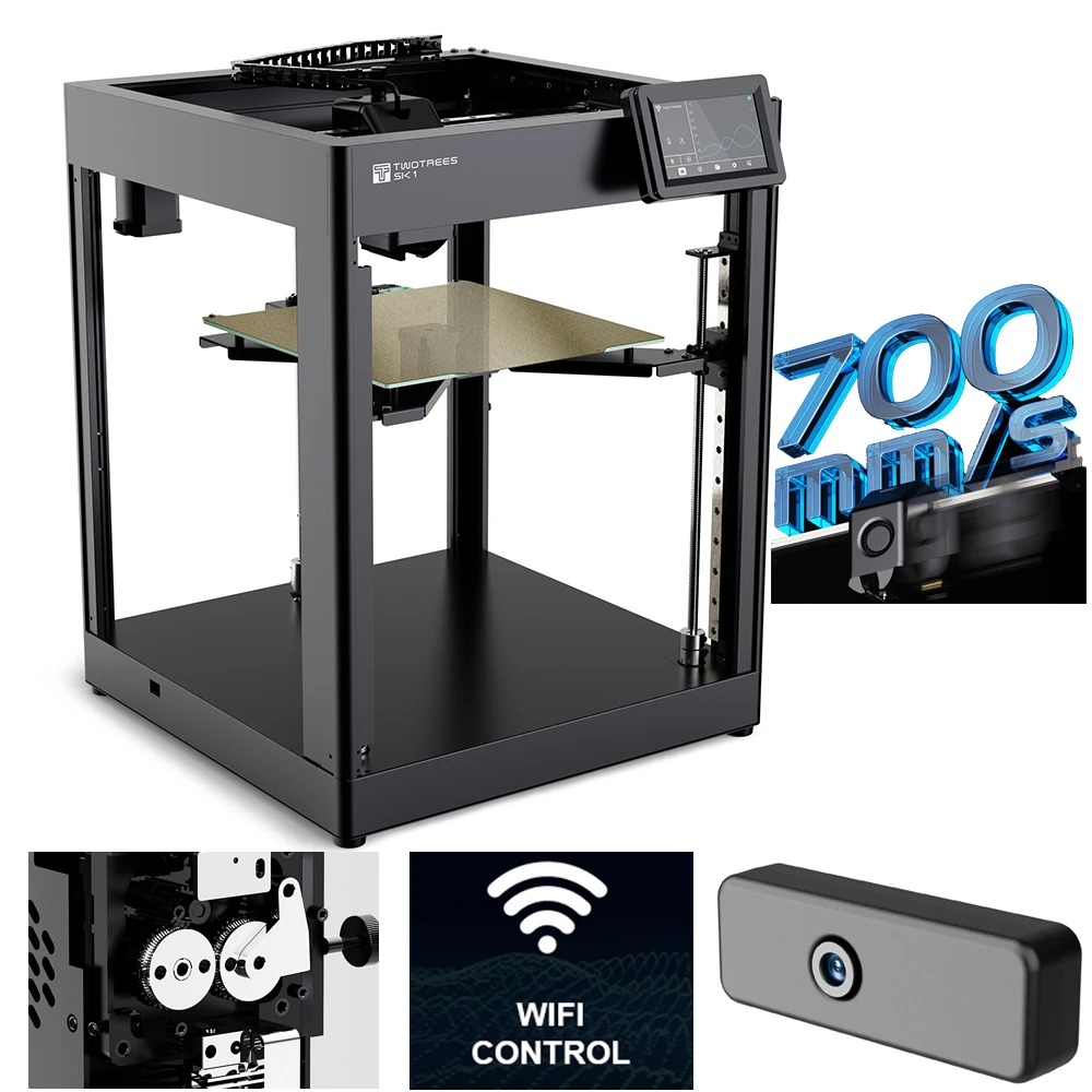 Corexy 3D Printer Kit - Twotrees SK1 Yüksek Hızlı 3D Yazıcı